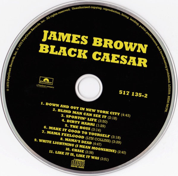 Image of Label Cover of CD - VG+/VG+ - JAMES BROWN, Black Caesar (Polydor; 517 135-2, UK & Europe Reissue), , - 3016412C