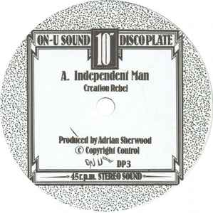Image of Front Cover of 10" - /VG - CREATION REBEL, Independent Man / Creation Rebel (On-U Sound; DP3, UK 1982, Plain Sleeve), Light lines, plays fine. Clean labels. Plain sleeve., - 3116071C