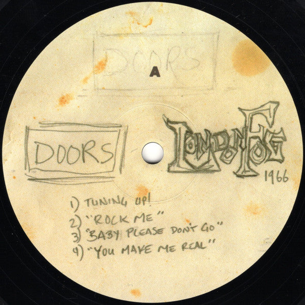 Image of Label Cover of 2x10" LP - VG+/VG+ - DOORS, London Fog 1966 (Rhino Records; R1-557774, USA, Canada & Europe 2016, Box Set, 4 Inserts, 4 Photos, Box number 01190, + CD, photos, beer mat, set list ), , - 3136068E
