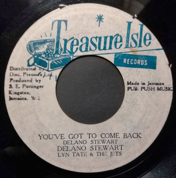 Image of Front Cover of 7" - /VG - WINSTON DELANO STEWART, You've Got To Come Back / Don't Believe In Him (Treasure Isle; , Jamaica 1969), Conservative grading, nice copy. , - 3116154C