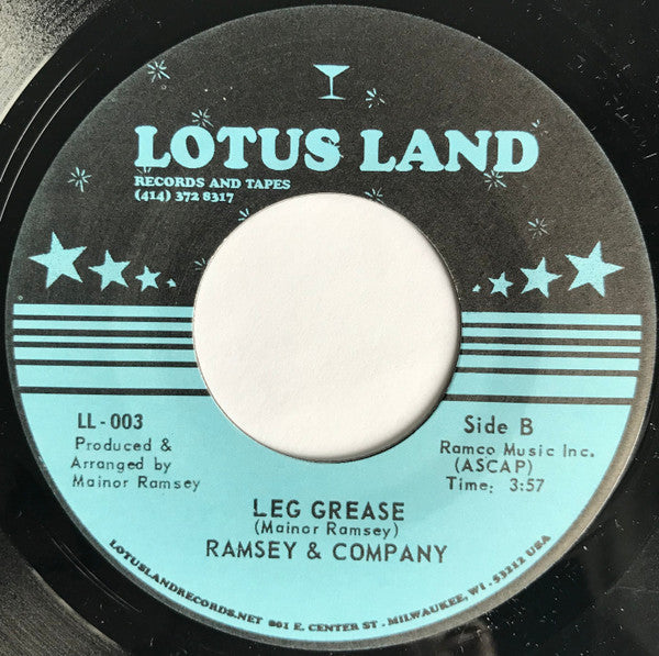 Image of Back Cover of 7" - /EX - RAMSEY & COMPANY, Love Call / Leg Grease (Lotus Land; LL 003, US 2006), , - 3126183E