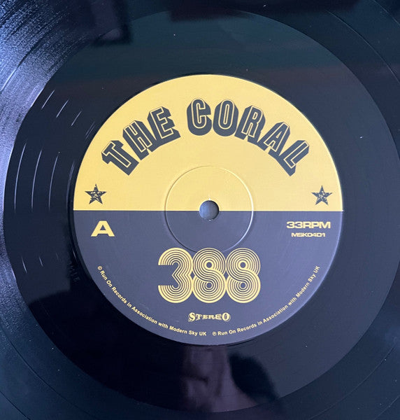 Image of Label Cover of LP - NEW/NEW - THE CORAL, 388 (Run on Records; MSK04D1, UK 2026, Inner), , - 3236019E