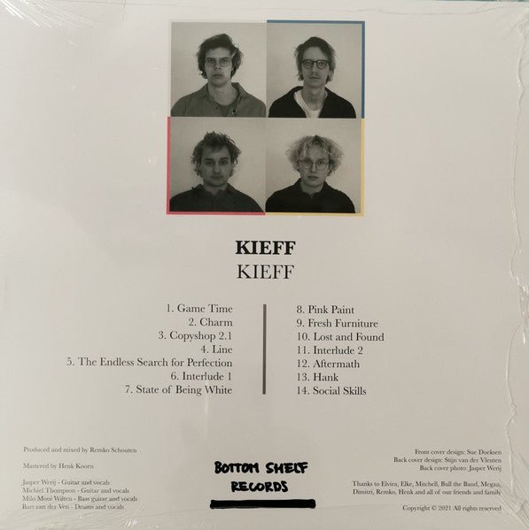 Image of Back Cover of LP - VG+/VG+ - KIEFF, Kieff (Bottom Shelf Records; BSR005, Netherlands 2021, Ltd to 300), , - 3146275S