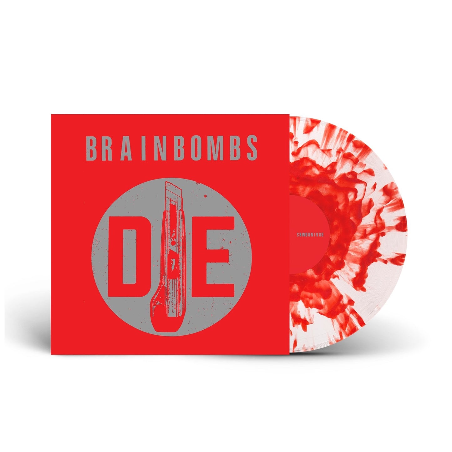 Image of Front Cover of 1xLP - NEW/NEW - BRAINBOMBS, Die (Riot Seaon; REPOSELP154S, UK 2026, Clear Vinyl with Blood Red Splatter), , The Swedish underground legends return with a brand new album. - 9409511C