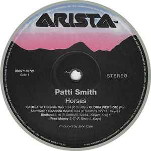 Image of Label Cover of LP - VG/VG - PATTI SMITH, Horses (Arista; 88697159721, Europe 2007 Reissue, 180 Gram Vinyl), Strong VG - couple of light marks, edge wear, - 3246076S