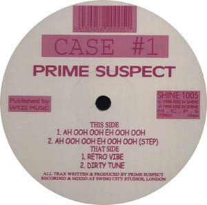 Image of Front Cover of 12" - /VG - PRIME SUSPECT, Case #1 (Rise 'n' Shine; SHINE 1005, UK 1998), Couple hairline marks, plays VG+, - 3246147S