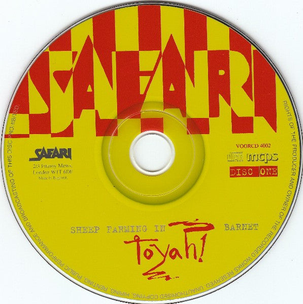 Image of Label Cover of CD - EX/VG+ - TOYAH, Sheep Farming In Barnet / The Blue Meaning (Safari Records; VOORCD 4002, UK 2002, Jewel Case, Booklet), , - 3136125E