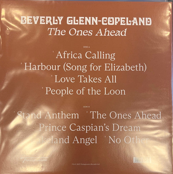 Image of Back Cover of LP - VG/VG - BEVERLY GLENN-COPELAND, The Ones Ahead (Transgressive Records; TRANS674X, UK 2023, Gatefold, Inner, Signed Insert), Strong VG Throughout, - 3226428E