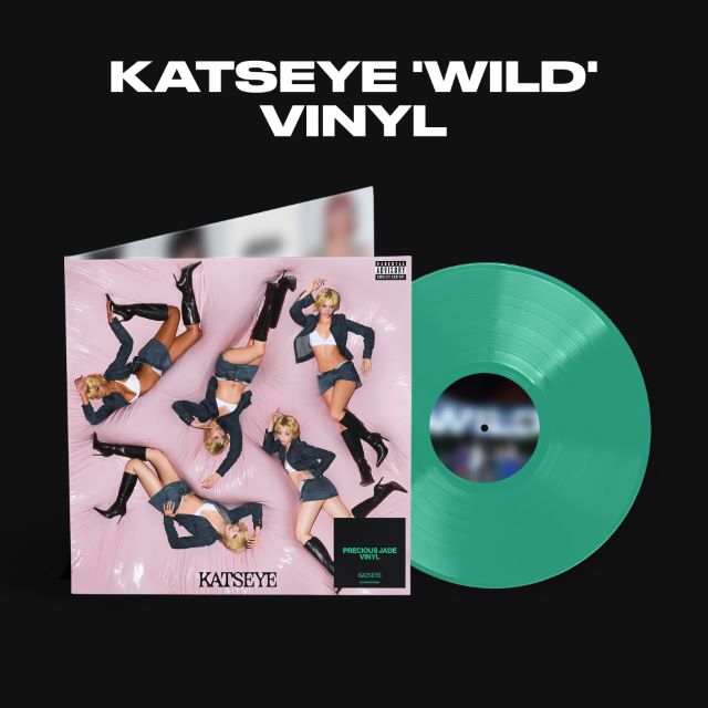 Image of Front Cover of LP - NEW/NEW - KATSEYE KATSEYE, Wild (Interscope; 5777799, UK 2026, Gatefold, Photocard, Limited Edition Precious Jade Vinyl), , KATSEYE’s third EP, WILD, via HYBE x Geffen Records, marks the start of an electrifying new era. Shaped by a defining two-year journey, the project captures the feeling of a wild ride fueled by growth and transformation. Moving beyond the beautiful chaos of their last chapter, WILD leans into something more euphoric and untamed. Rooted in self-discovery and