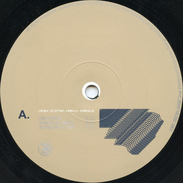 Image of Label Cover of 3xLP - G+/VG - MARCO CAROLA, Open System (Zenit; ZENIT 8 LP, Germany 2001, Picture Sleeve, 4 Inners), A few marks across discs, sleeve has some general wear, scuffs, creasing, - 3326199E