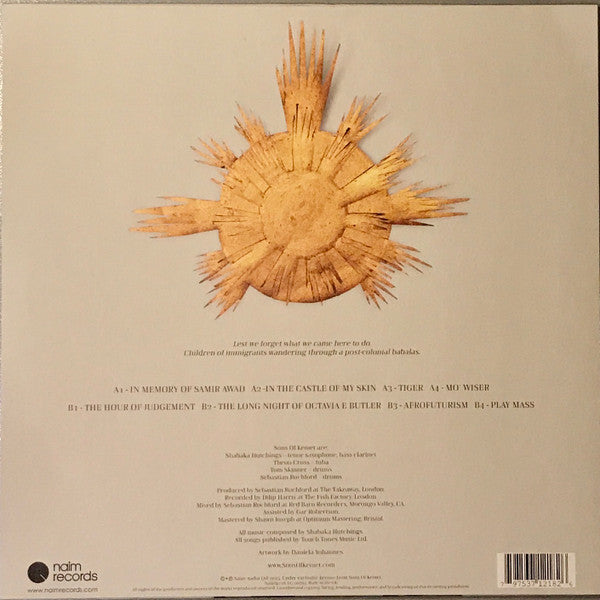 Image of Back Cover of LP - EX/EX - SONS OF KEMET, Lest We Forget What We Came Here To Do (Naim Records; naimlp218, UK 2016 Reissue), , - 3346209S