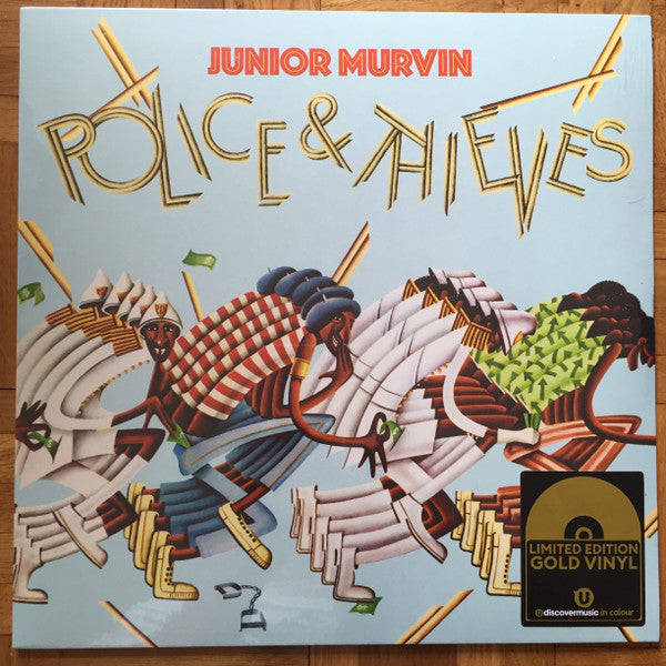 Image of Front Cover of LP - EX/EX - JUNIOR MURVIN, Police & Thieves (Island Records; ILPS 9499, Germany 2026 Reissue, Gold Vinyl), Opened Instore, Still In Stickered Shrinkwrap, - 3346243S