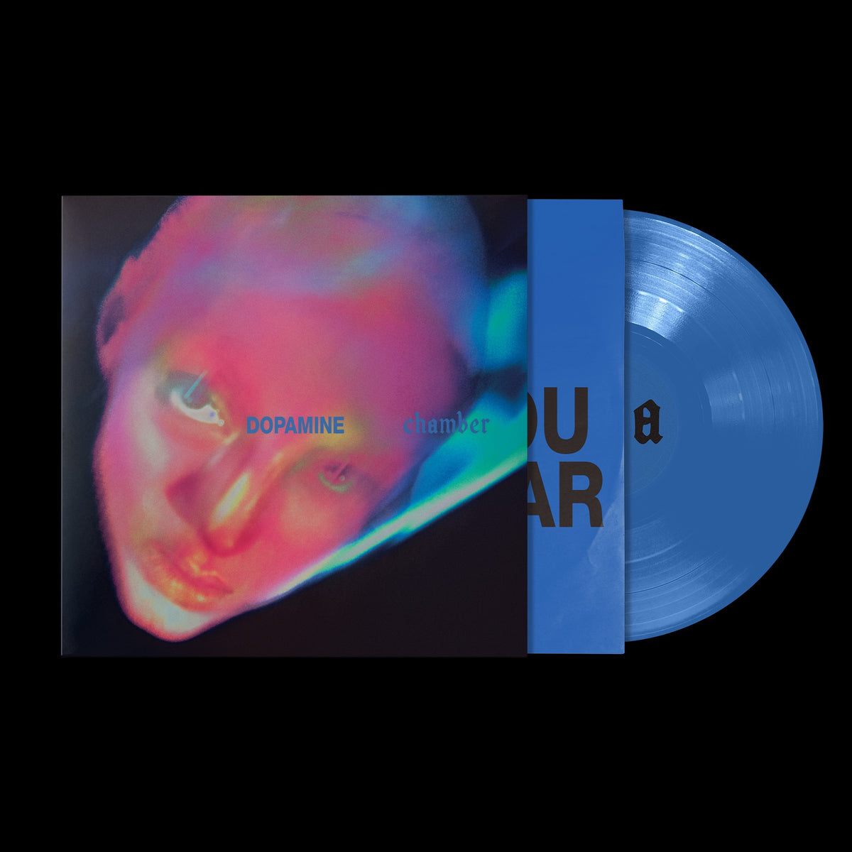 Image of Front Cover of LP - NEW/NEW - FONTAINES D.C., Dopamine Chamber (Xl Recordings; XL1673LP2, UK 2026, Blue Vinyl), , Fontaines D.C. announce their fifth studio album, Dopamine Chamber, released on 16th October via XL Recordings. Produced by James Ford, it is the follow-up to 2024’s platinum-certified Romance and the sound of a band moving decisively away from the guitar language of their early records into something colder, stranger and more synthetic. Across the album, Fontaines D.C. move between gra