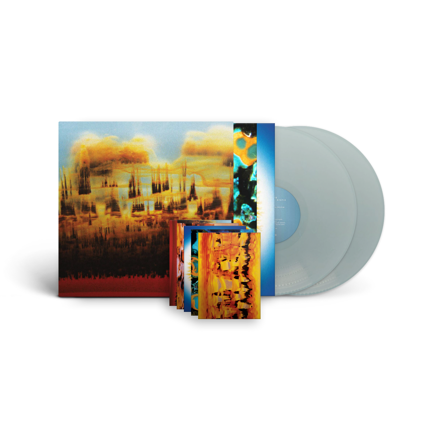Image of Back Cover of 2xLP - NEW/NEW - BONOBO, Distance in Static (Ninja Tune; ZEN328N, UK 2026, Inner, Postcards, Indie Exclusive Pastel Blue Vinyl), , Bonobo, AKA Simon Green, returns with his new album Distance in Static — evoking fragments of memory and meaning echoed across more than two decades at the forefront of electronic music. The acclaimed British musician, producer and DJ — known for his richly textured, globally influenced sound palette — continues his long-standing tradition of inspired coll