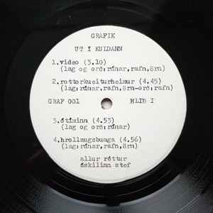 Image of Label Cover of LP - VG/VG+ - GRAF K, t Kuldann (GRAF; GRAF 001, Iceland 1981, Insert), Corner crease, a few foxing spots, - 3446180S