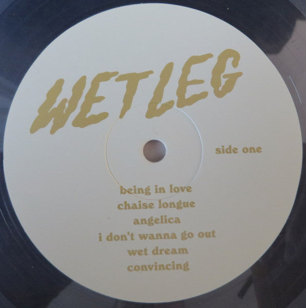 Image of Label Cover of LP - VG+/EX - WET LEG, Wet Leg (Domino; WIGLP496XM, USA & Europe 2022, Clear, Deluxe Edition, Limited Edition, Stereo, With 7''), 3cm Split Top Sleeve Thats Been Coloured In Black Pen, - 3446332S