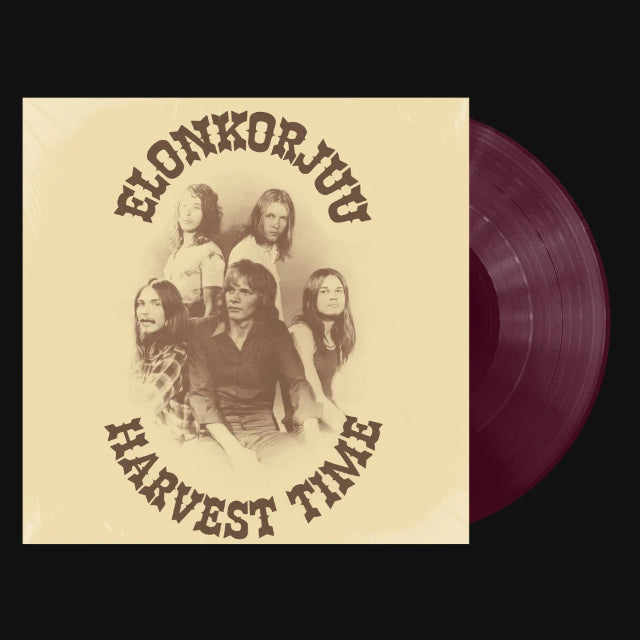 Image of Front Cover of LP - NEW/NEW - ELONKORJUU, Harvest Time (Svart Records; SRE168LPB2, Worldwide 2026 Reissue, Transparent Violet Vinyl), , Recorded almost entirely live and originally released in 1972, Harvest Time is a best kept secret for many Scandinavian Prog aficionados. Inspired by groups like Cream and Free with a more progressive and free-jam style, Elonkorjuu is one of the few bands that successfully progressed the whole heavy Blues/Psych Rock style in a way that made them unique and ahead of
