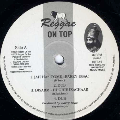 Image of Front Cover of 12" - /VG+ - BARRY ISSAC / HUGHIE IZACHAAR / AMHARI, Jah Has Come (Reggae On Top; ROT019, UK 2007), , - 3516152C