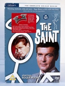 Image of Front Cover of 16xDVD - VG/VG+ - ROGER MOORE, The Saint - The Complete Colour Series (Network; , UK , Box Set), Some light scuffs to the box, discs great, - 3536046E