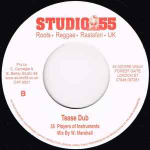 Image of Back Cover of 7" - /VG+ - SELAH COLLINS / 55 PLAYERS OF INSTRUMENTS, Tease Me / Tease Dub (Studio 55; CAT 5521, UK 2005), , - 3556070S