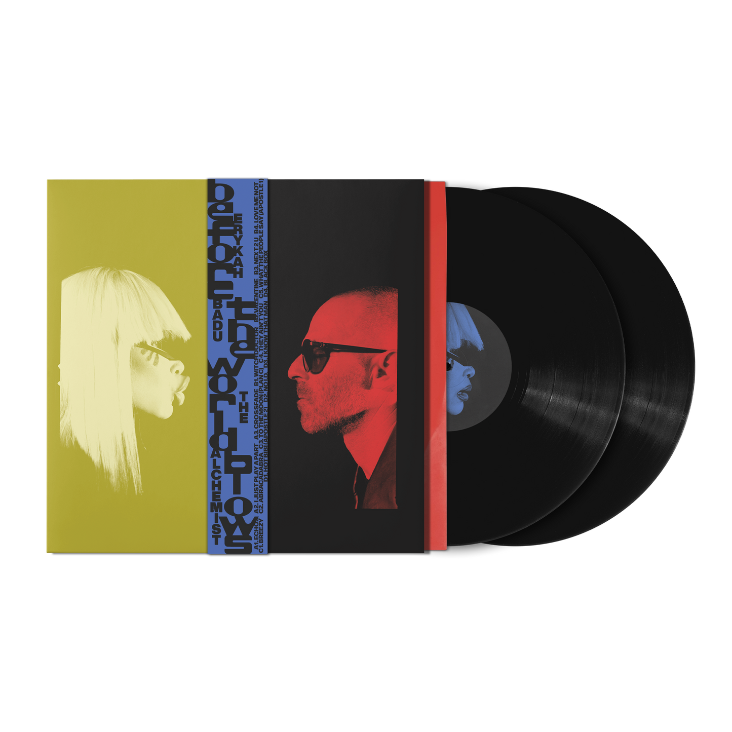 Image of Back Cover of 2xLP - NEW/NEW - ERYKAH BADU & THE ALCHEMIST, Before The World Blows (Control Freaq Records/Young; YO515LP, UK 2026, Inner, Black Vinyl), , In the eleven years since her last project, Erykah Badu has gathered not conclusions but a series of existential insights. Before the World Blows: The Abi and Alan Experiment exists within the tension between introspection and growth. Abi is Badu. Alan is The Alchemist. Recorded over 18 months in Dallas and Los Angeles, the album is the inevitable