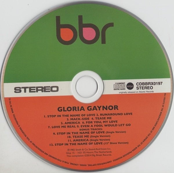 Image of Label Cover of CD - VG+/VG+ - GLORIA GAYNOR, Gloria Gaynor (Big Break Records; CDBBRX0197, UK 2014 Reissue, Super Jewel case), , - 3616008C