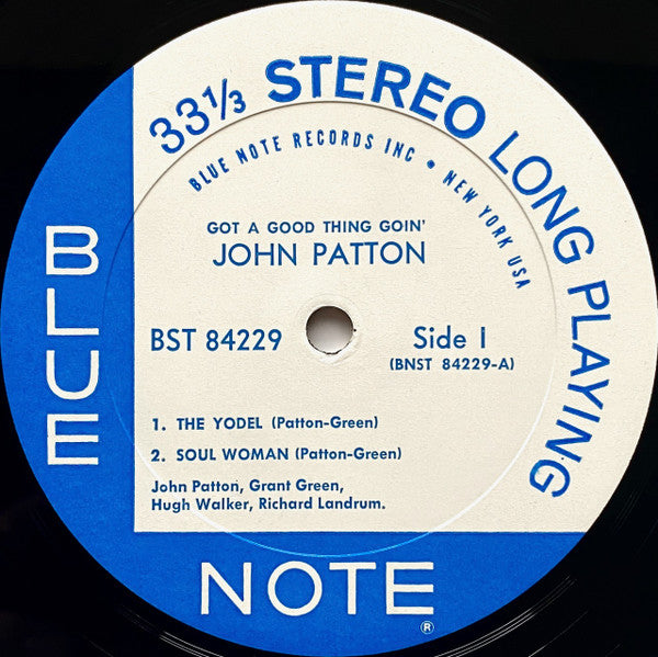 Image of Label Cover of LP - VG/VG - BIG JOHN PATTON, Got A Good Thing Goin' (Blue Note (New York, USA); BST 84229, US 1966), A few light hairlines. Writing on back of sleeve., - 3626113E