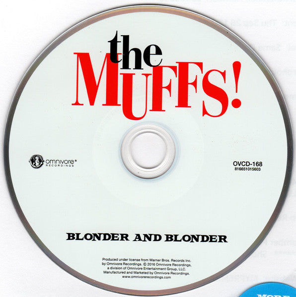 Image of Label Cover of CD - VG+/VG+ - THE MUFFS, Blonder And Blonder (Omnivore Recordings; OVCD-168, US 2016 Reissue, Jewel Case), , - 3616073C