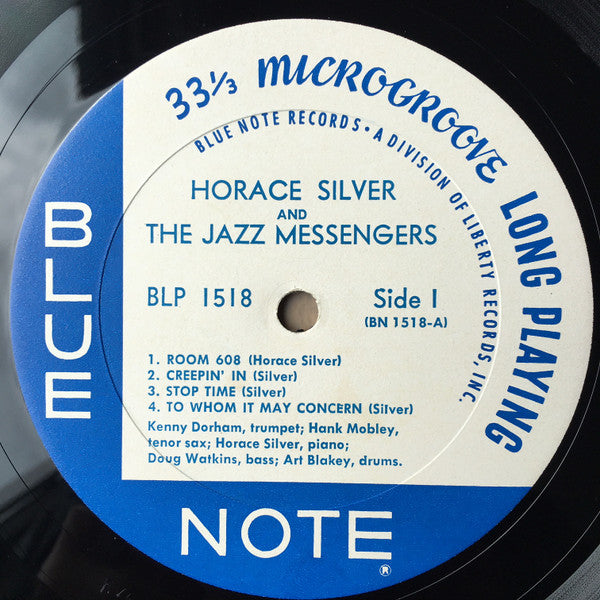 Image of Label Cover of LP - VG/VG - HORACE SILVER AND THE JAZZ MESSENGERS, Horace Silver And The Jazz Messengers (Blue Note (Division of Liberty); BLP 1518, US 1966 Reissue), A few light hairlines and scuffs - nothing serious., - 3626178E