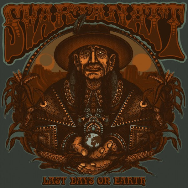 Image of Front Cover of LP - NEW/NEW - SVARTANATT, Last Days On Earth (The Sign Records; CRC026LP-BLK, Scandinavia 2023, Limited Edition of 700), , Swedish rock with one foot in the 70s and the other firmly in the present. Last Days On Earth is packed with crunchy riffs, big melodies and the kind of loose, bluesy swagger that recalls classic hard rock without feeling like a museum piece. - 3600037E