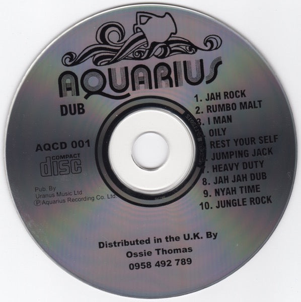 Image of Label Cover of CD - VG+/EX - HERMAN CHIN-LOY, Aquarius Dub (Aquarius ; AQCD 001, UK Reissue, Jewel Case), , - 3616315C