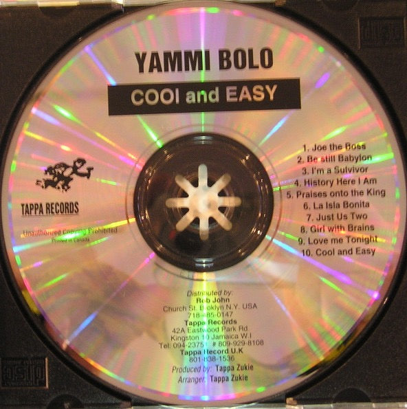 Image of Label Cover of CD - VG+/VG+ - YAMI BOLO, Cool And Easy (Tappa Records; none, Canada , Jewel Case), , - 3616319C