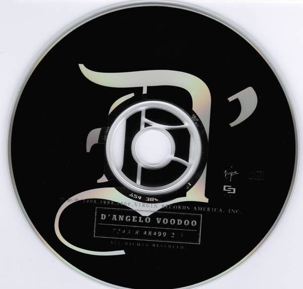Image of Label Cover of CD - VG+/VG - D'ANGELO, Voodoo (Virgin; 7243 8 48499 2 4, US 2000 Reissue, Jewel Case), , - 3616368C