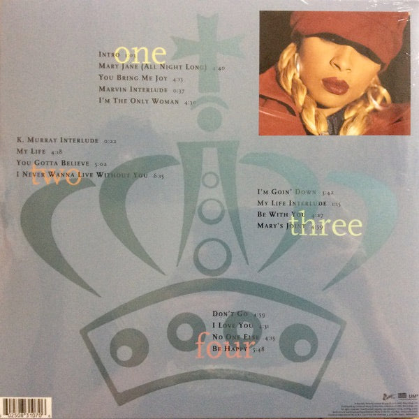 Image of Back Cover of 2xLP - EX/EX - MARY J BLIGE, My Life (Uptown Records; 00602508310706, Europe 2020 Reissue, Gatefold, Remastered, 25th Anniversary), , - 3626395E
