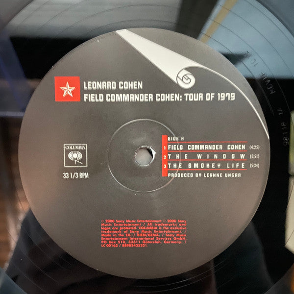 Image of Label Cover of 2xLP - VG+/VG+ - LEONARD COHEN, Field Commander Cohen: Tour Of 1979 (Columbia; 88985435221, Europe 2017, Gatefold, 180 Gram Vinyl), , - 3646343S