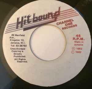 Image of Back Cover of 7" - /VG+ - WAYNE & JOHNEY, Ackie Monkey (Hit Bound; none, Jamaica 1982), Light marks., - 3756080S
