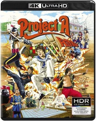Image of Front Cover of 2xBlu-Ray - VG+/VG+ - JACKIE CHAN, Project A (88 Films; US88FU009, US , 4K HD + Blu ray, All Regions), , - 3636107E