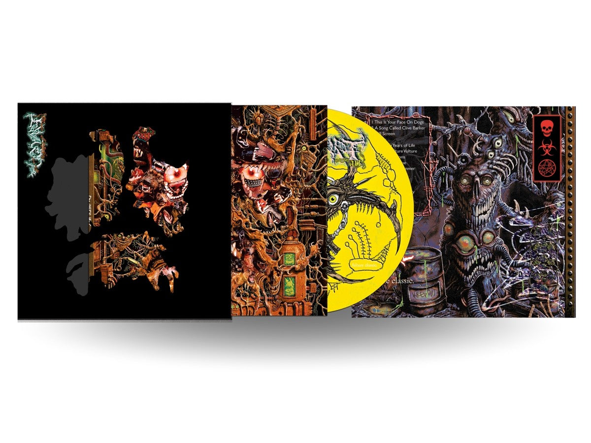 Image of Back Cover of CD - NEW/NEW - MACHINE GIRL, The Ugly Art (Future Classic; FCL688CD, UK 2026, Four Panel Digipack), , An exciting release! A CD and vinyl press of Machine Girl’s seminal and highly requested album ‘The Ugly Art’, which has only ever seen a physical release ONCE on cassette, leaving fans on online forums and auction sites hungry for a pressing on vinyl and CD. Equally apocalyptic and ecstatic, the music produced by Machine Girl is an explosive, cathartic blend of footwork, jungle, digi