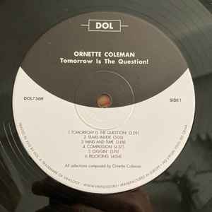 Image of Label Cover of LP - VG+/VG+ - ORNETTE COLEMAN, Tomorrow Is The Question! (DOL; DOL736H, Europe 2015, Picture Sleeve), opened shrink w/ hype sticker, - 3746239S
