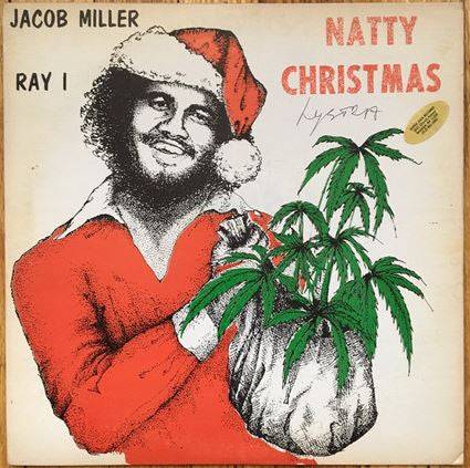 Image of Front Cover of LP - G+/VG - JACOB MILLER / RAY I, Natty Christmas (Top Ranking International; , Jamaica 1978), Small piece missing on sleeve. Some writing also., - 3726373E