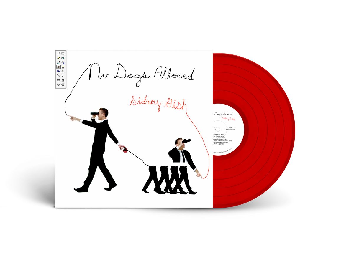Image of Back Cover of LP - NEW/NEW - SIDNEY GISH, No Dogs Allowed (Many Hats; SGISH1IEX, Worldwide 2026 Reissue, Indie Exclusive Clear Red Vinyl), , Sidney Gish is a songwriter and producer based in Brooklyn, NY. Her first album, Ed Buys Houses, was self-released on Bandcamp in 2016. Her second album, No Dogs Allowed, was released on New Year's Eve in 2017, receiving a 7.7 rating on Pitchfork and winning Album of the Year at the 2018 Boston Music Awards. Gish has toured with artists like Mitski, Cavetown,