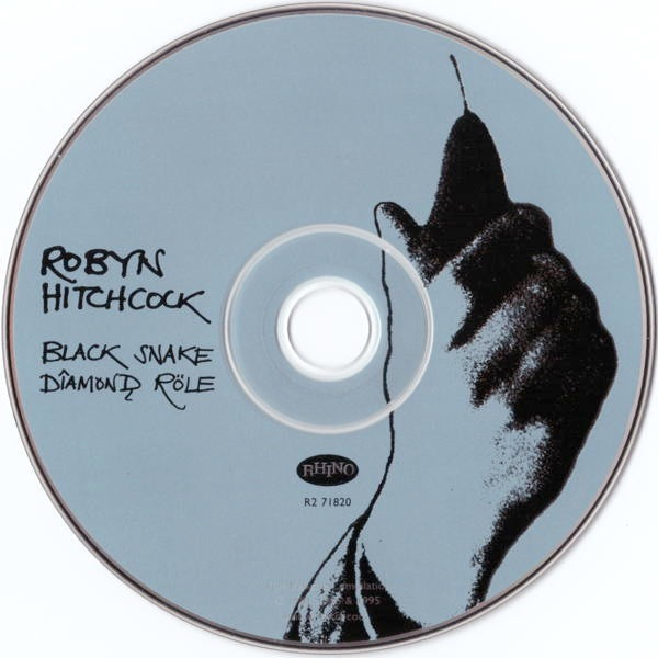 Image of Label Cover of CD - VG+/VG+ - ROBYN HITCHCOCK, Black Snake Diamond R le (Rhino Records; R2 71820, US 1995 Reissue, Jewel Case), , - 3716470C
