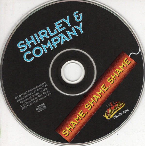 Image of Label Cover of CD - VG+/VG - SHIRLEY & COMPANY, Shame Shame Shame (Collectables; COL-CD-6306, US 1998, Jewel Case), , - 3736010E