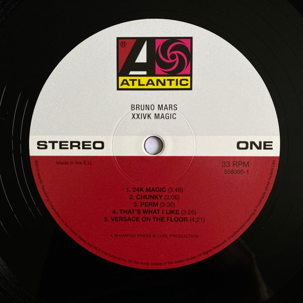 Image of Label Cover of LP - VG+/VG+ - BRUNO MARS, XXIVK Magic (Atlantic; 558305-1, USA & Europe 2018, Gatefold, Insert), , - 3726433E