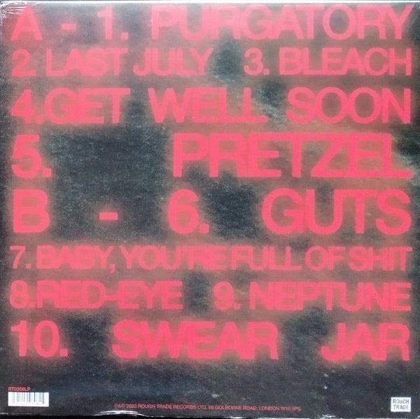 Image of Back Cover of LP - NEW/NEW - SOAK, If I Never Know You Like This Again (Rough Trade; RT0308LP, UK & Europe 2022), , Swapping bedroom-folk intimacy for guitar-led indie rock with a sharper, more restless edge. Bridie Monds-Watson keeps the writing close to the nerve, while purgatory lands with the kind of loose, restless energy that makes the record feel properly alive. - 3736110E