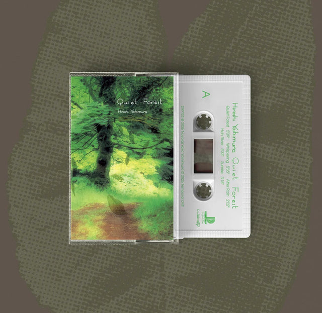 Image of Front Cover of Cassette - NEW/NEW - HIROSHI YOSHIMURA, Quiet Forest (Temporal Drift; DRFT253, UK 2026), , Originally released on CD in 1996, Quiet Forest was Hiroshi Yoshimura's final album-length work released during his lifetime. Inspired by the forests of the Pacific Northwest, this first time on cassette reissue was produced with Yoshimura's estate and remastered from the original sources by John Baldwin. - 9414369C
