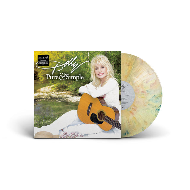 Image of Front Cover of LP - NEW/NEW - DOLLY PARTON, Pure & Simple (10 Year Anniversary Edition) (Dolly Records; 925PSLP, UK 2026, Limited Edition Watercolor Dream Colour Vinyl ), , Originally released in 2016, Pure & Simple marked Dolly Parton's stripped-down return to her roots and became her seventh number-one country album. Inspired by intimate performances at the Ryman and Dollywood, the album includes the title track and 'Forever Love' and returns for its tenth anniversary. - 9414374C