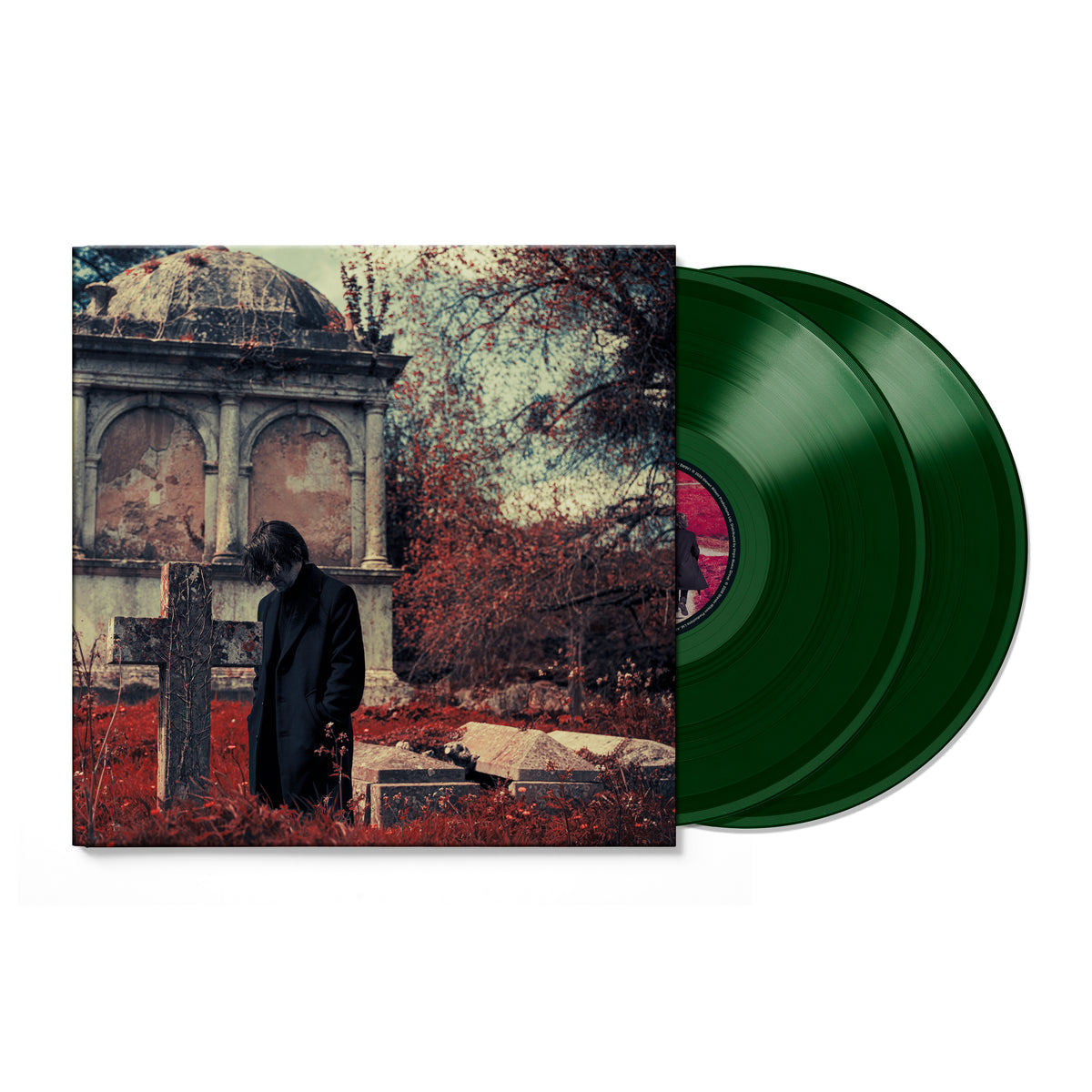 Image of Front Cover of 2xLP - NEW/NEW - STEVEN WILSON, Requiem For A Village (Fiction; SW9V3, UK 2026, Gatefold, Indie Exclusive Dark Green Vinyl), , A haunting, cinematic 54-minute work from Steven Wilson, Requiem For A Village blends dark folk, rock and electronica into a continuous 'film for the ears'. The album is narrated by David Tennant and written with Andy Partridge of XTC, unfolding through eerie folklore and strange archetypes. - 9414378C