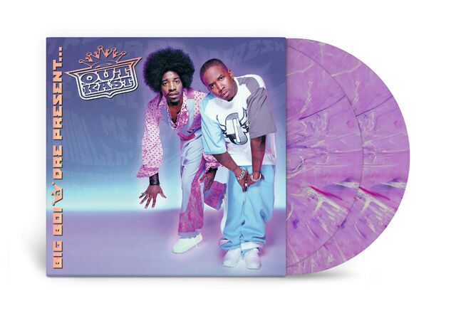 Image of Front Cover of 2xLP - NEW/NEW - OUTKAST, Big Boi & Dre Present...OutKast (CMG; 19958413181, UK 2026, Limited Edition Purple Marbled Vinyl), , Originally released in 2001, Big Boi & Dre Present...OutKast collects highlights from across Outkast's catalogue alongside new material and guest appearances, including 'The Whole World', 'Ms. Jackson', 'Rosa Parks' and 'B.O.B.'. - 9414386C