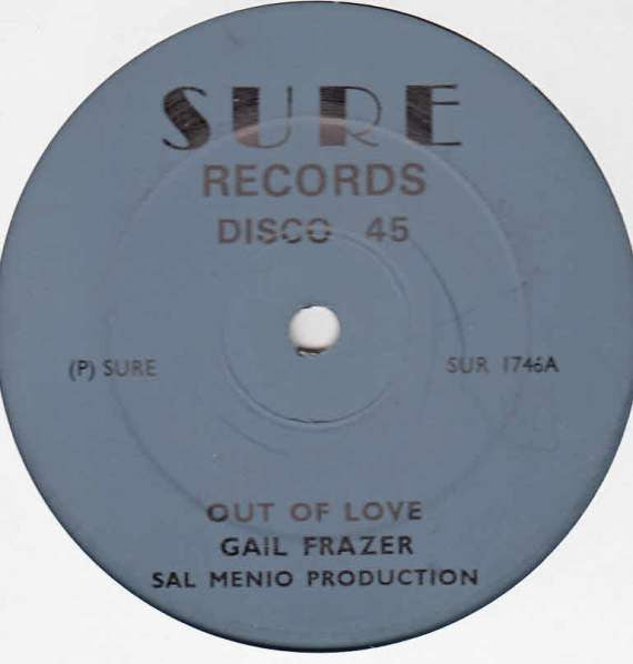 Image of Front Cover of 12" - /VG - GAIL FRAZER / HUGHIE, Out Of Love / Forgotten Love (Sure Records; SUR 1746, UK ), , - 3846212S